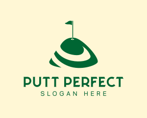 Golf Putt Hill logo design