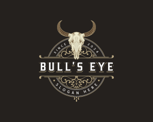 Bull Ranch Western logo design