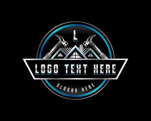 Carpentry - Roof Carpentry Hammer logo design