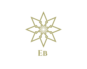 Gold - Golden Star Pattern logo design