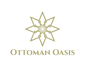 Ottoman - Golden Star Pattern logo design