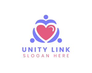 Family Heart Unity logo design