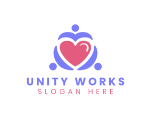 Family Heart Unity logo design