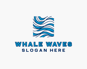 Technology Waves Cyberspace logo design