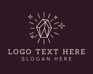 Shiny Elegant Gemstone logo design