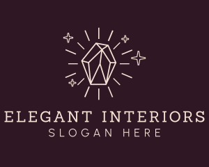 Shiny Elegant Gemstone logo design