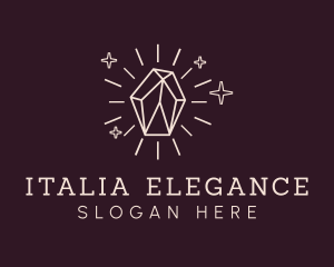 Shiny Elegant Gemstone logo design