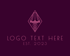 Pink - Minimalist Bedroom Lamp logo design