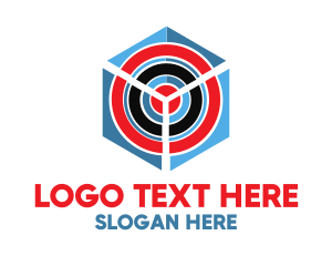 Shoot - Target Cube Precision logo design