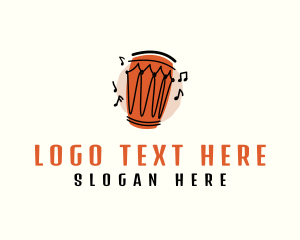 Music - African Drum Music logo design