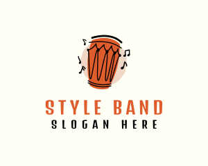 African Drum Music logo design