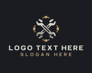 Industrial - Garage Mechanic Wrench logo design