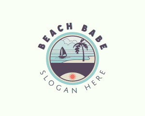 Seaside Beach Resort logo design