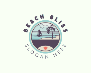 Seaside Beach Resort logo design