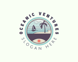 Seaside Beach Resort logo design