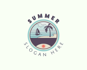 Seaside Beach Resort logo design