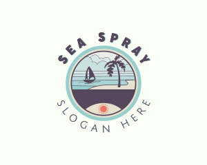 Seaside Beach Resort logo design