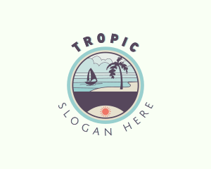 Seaside Beach Resort logo design