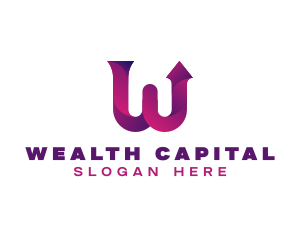 Generic Management Arrow Letter W logo design