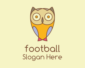Owl - Colorful Owl Cartoon logo design