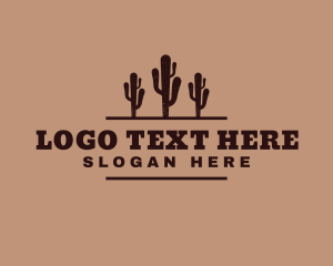 Sheriff - Generic Western Cactus logo design