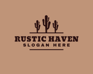 Generic Western Cactus logo design