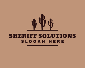 Generic Western Cactus logo design