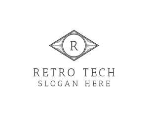 Vintage Retro Diamond Agency logo design