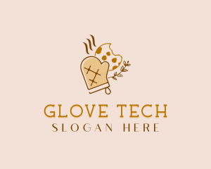 Cookie Baking Oven Mitts logo design