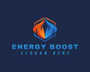 Fuel - Flame Energy Fuel logo design