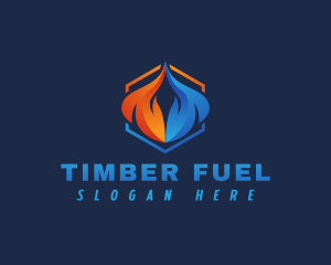 Flame Energy Fuel logo design