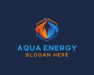 Flame Energy Fuel logo design