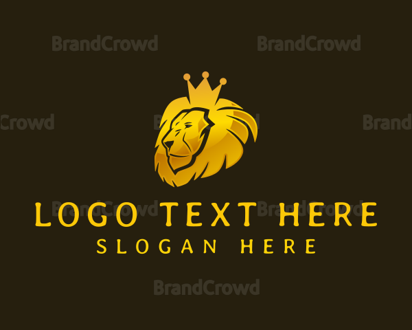 King Crown Lion Logo