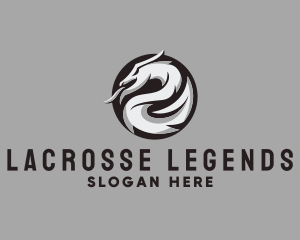 Fierce Dragon Serpent logo design