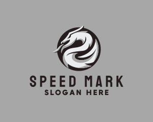 Fierce Dragon Serpent logo design