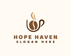 Coffee Bean Cup Logo