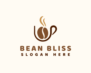 Coffee Bean Cup logo design