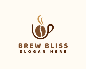 Coffee Bean Cup logo design