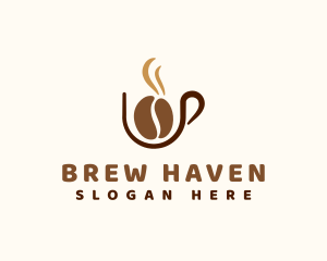 Coffee Bean Cup logo design