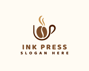 Cappuccino - Coffee Bean Cup logo design