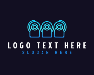 Abstract - Startup Social Networking logo design