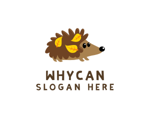 Fall Hedgehog Pet Logo
