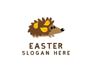 Brown - Fall Hedgehog Pet logo design
