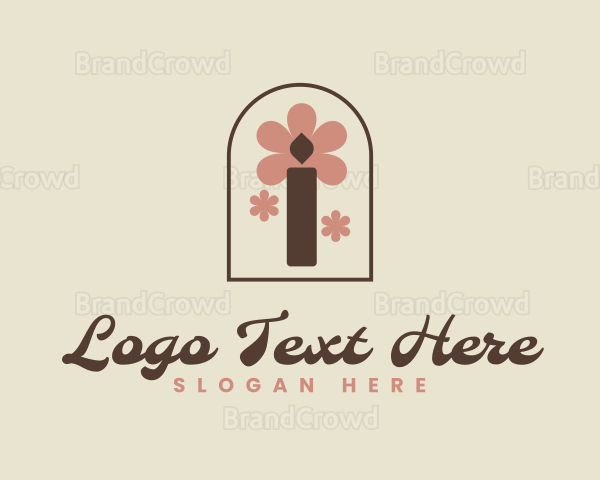 Crafty Floral Candle Logo