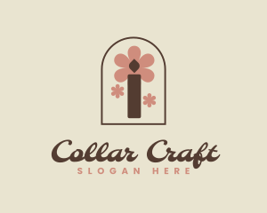 Crafty Floral Candle logo design