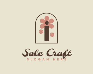 Crafty Floral Candle logo design