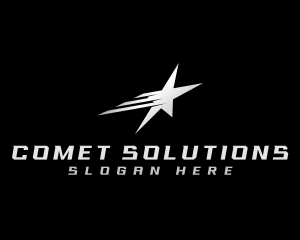 Comet - Cosmic Shooting Star logo design