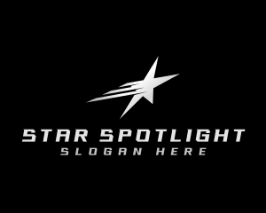 Cosmic Shooting Star logo design