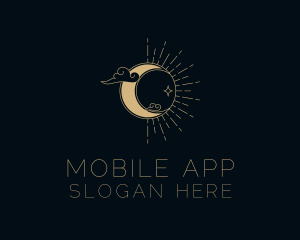 Starry - Mystical Moon Sun logo design