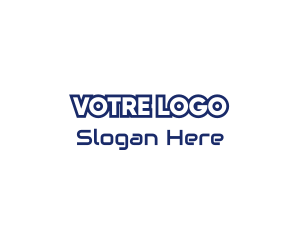 Blue & Automotive Font Logo